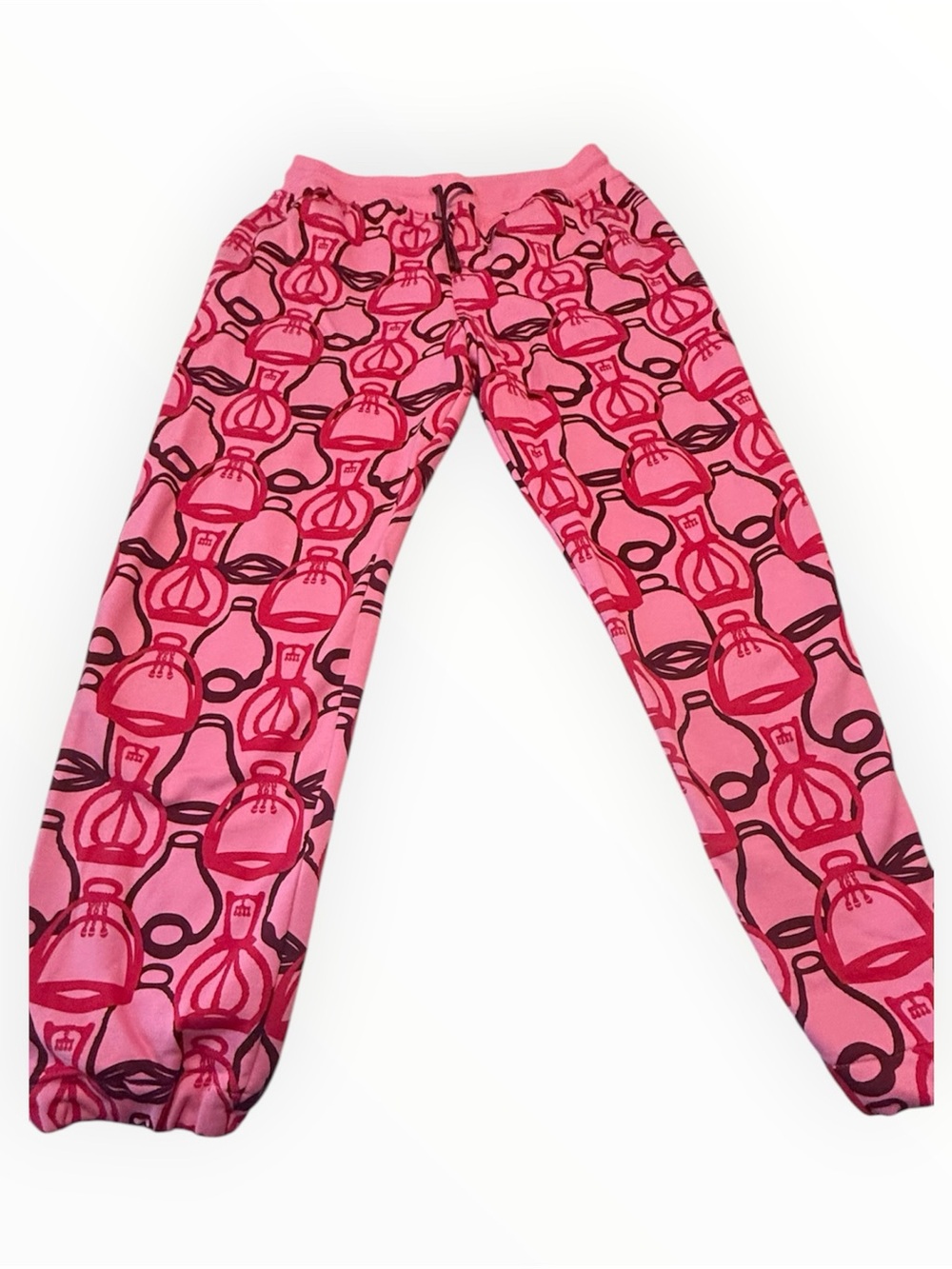Hermes Pink & Red Graphic Leggings